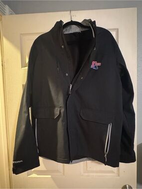 Under Armour Black Lightweight Rain Louisiana Tech Jacket with Red/Blue Logo